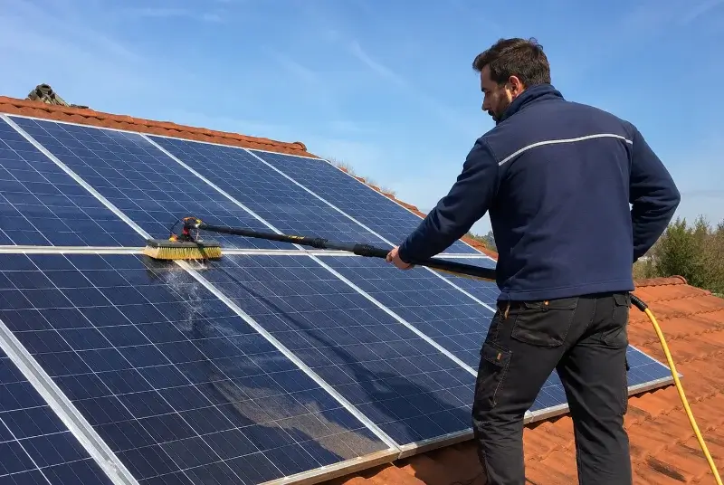 Nettoyage et entretien de panneaux solaires à Reilhanette