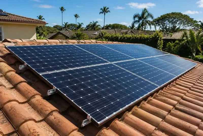 Installation de panneaux solaires à Reilhanette